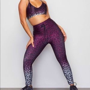 Good American purple ombré leggings set